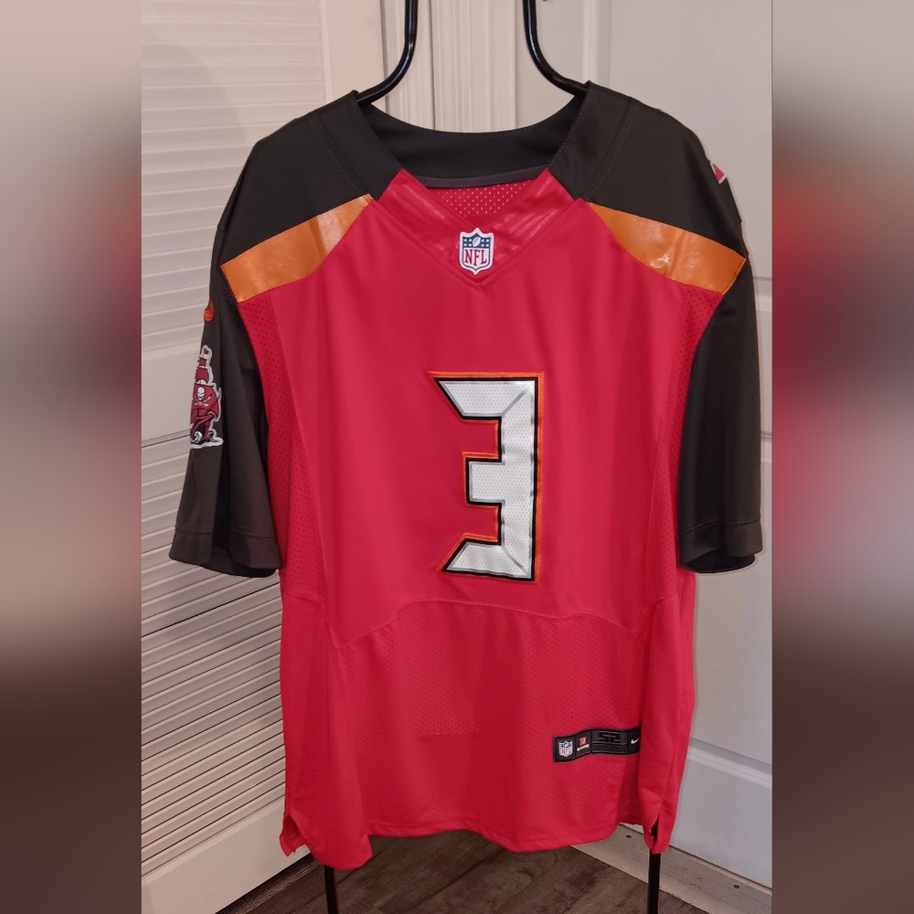 NFL Tampa Bay Buccaneers Jersey Jameis Winston #3 Red And Gray 2XL